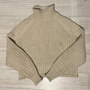 H&M Beige Turtleneck Sweater